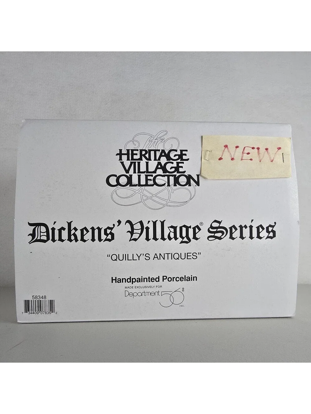 VTG Department 56 Quilly’s Antiques Dickens’ Village Series #58348 Christmas